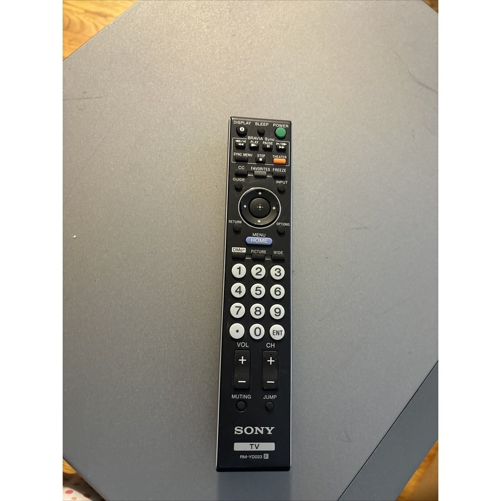 Sony RM-YD023 TV Remote Control Black Genuine OEM Bravia Sync Controller‎